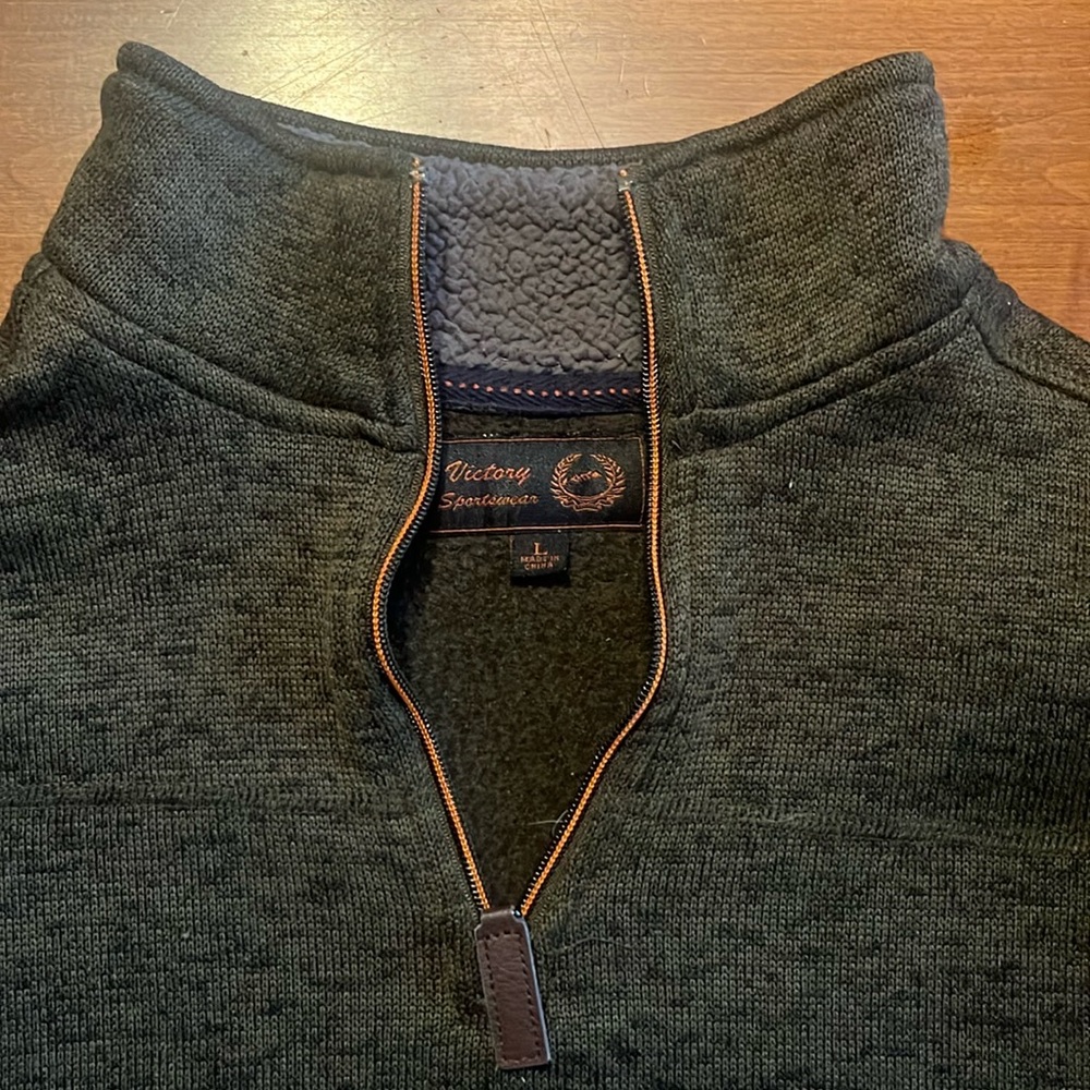 Victory Sportswear Men’s 1/4 Zip Size Large